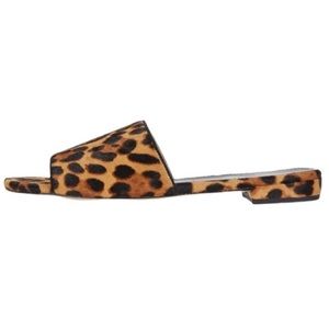 J. Crew Abbie Leopard Slide Sandal Flats 9